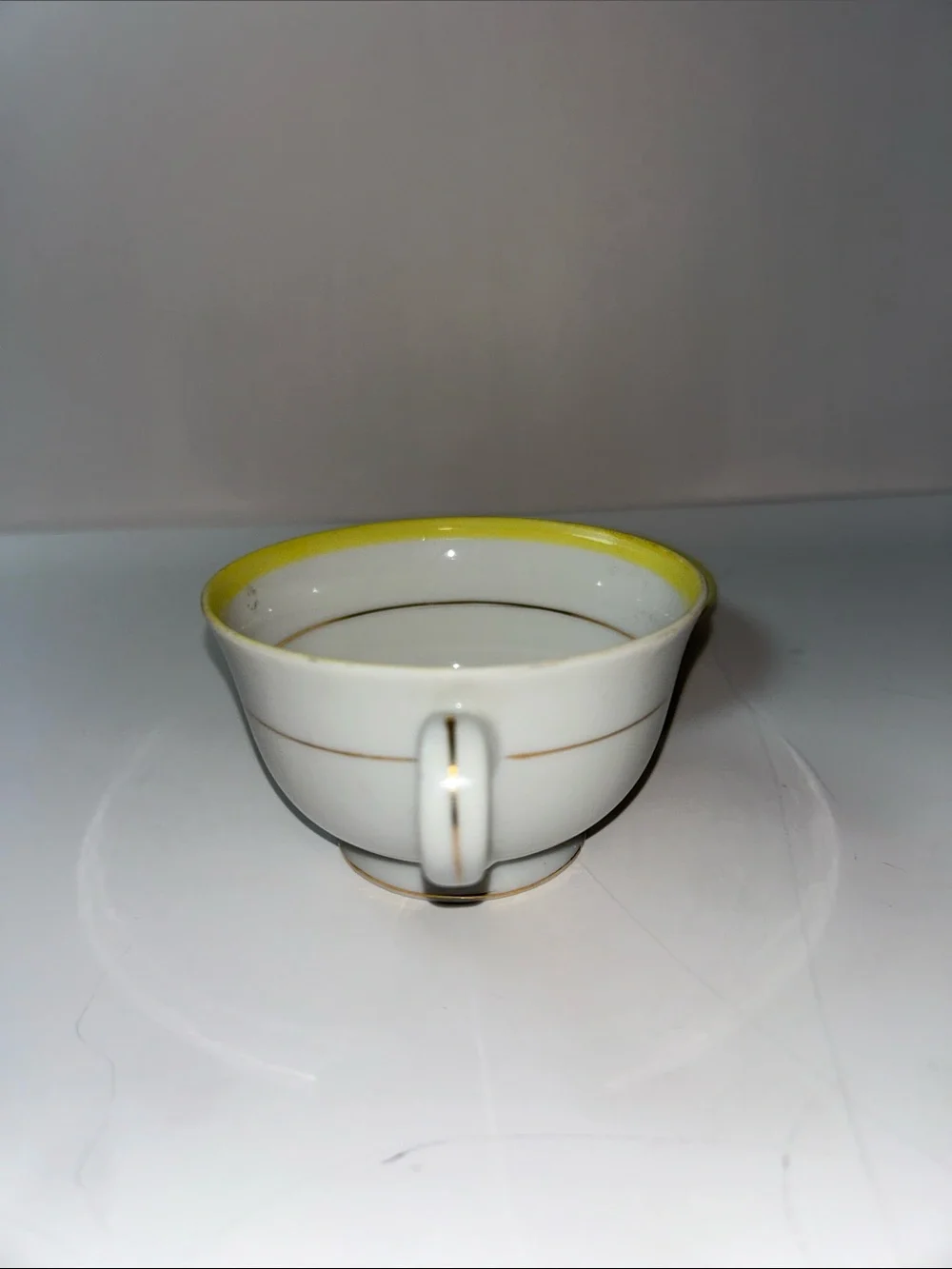 Hand Painted Floral Print Teacup and Saucer Marked Japan Cottage core Style
